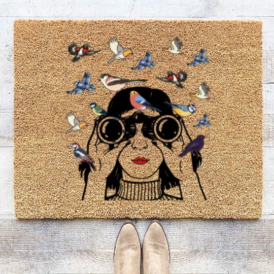 Bird Lover Birdwatching Bird Whisperer Coir Doormats