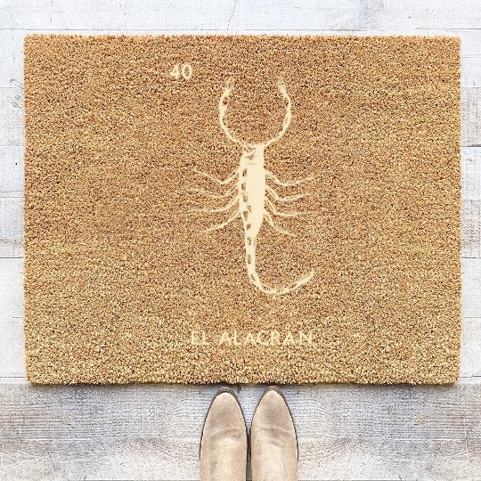 Loteria El Alacran Scorpion Coir Doormats