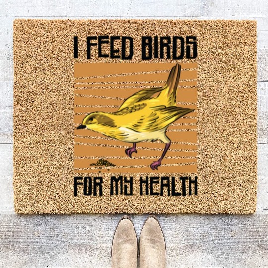 Bird Feeding Health Bird Fan Birdwatching Coir Doormats