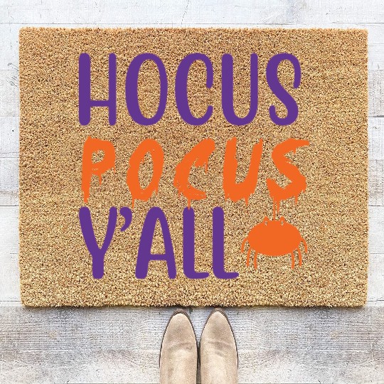 Hocus Pocus Y all Halloween Costumes For Women Coir Doormats