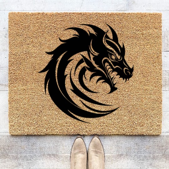 Dragon Mythical Fantasy Serpent Coir Doormats