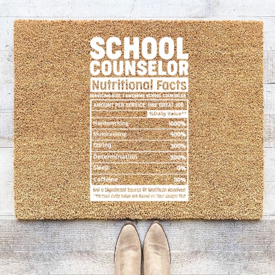 School Counselor Squad Team Professional Back To S Coir Doormats
