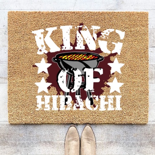 Hibachi Grill Lover Men Japanese Hibachi Chef Gift Coir Doormats