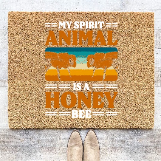 Honey Bumblebee Nature Protection Of Species Coir Doormats