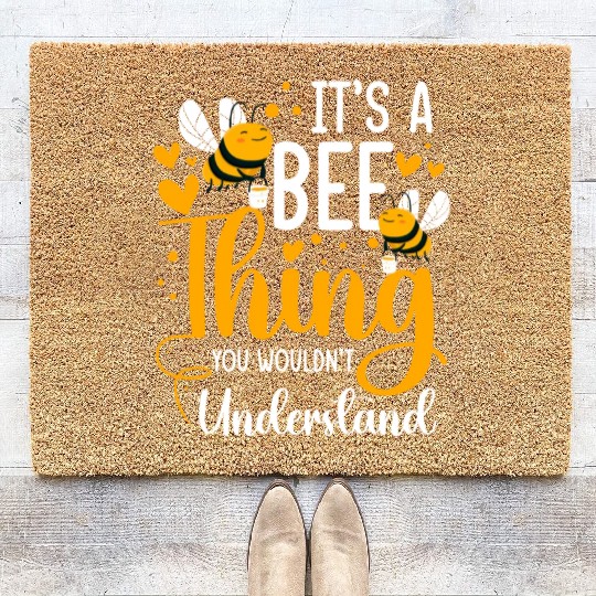 Bee Bumblebee Apiary Wasp Coir Doormats