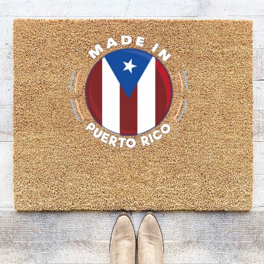 Made In Puerto Rico Vintage Puerto Rico Flag By Coir Doormats