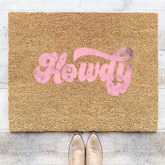 Howdy Rodeo Western Cory Southern Cowgirl Coir Doormats