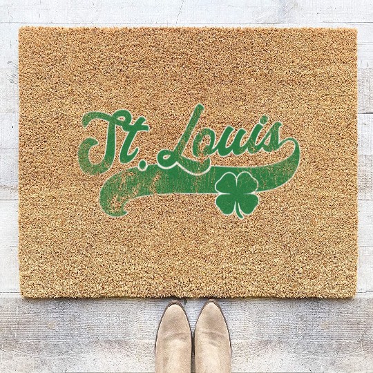 St Louis Shamrock St Patrick'S Day Saint Paddy'S Coir Doormats