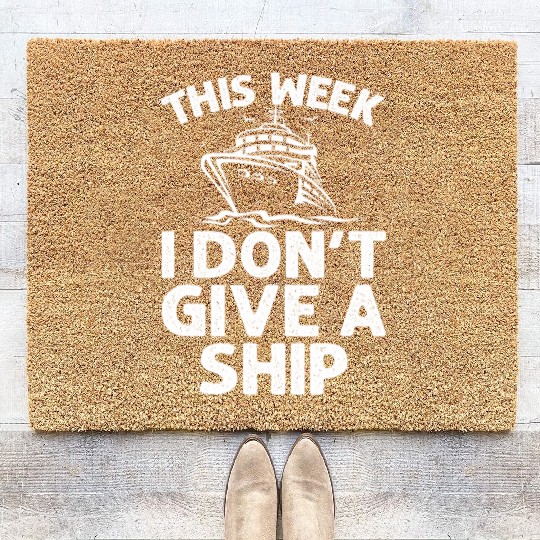 Funny Cruise Cruise Ship Cruising Lover Coir Doormats