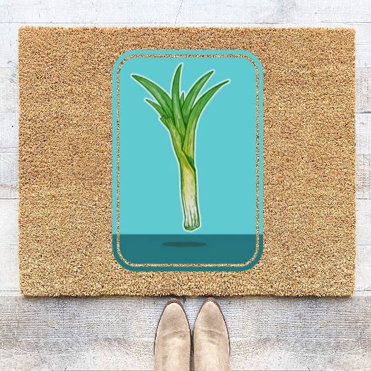 Leek Vegetable Plant Coir Doormats
