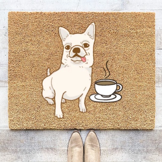 Chihuahua and Coffee Coir Doormats