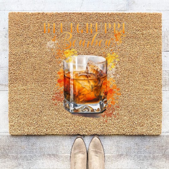 Blutgruppe Bourbon Cocktail for Bartender Coir Doormats