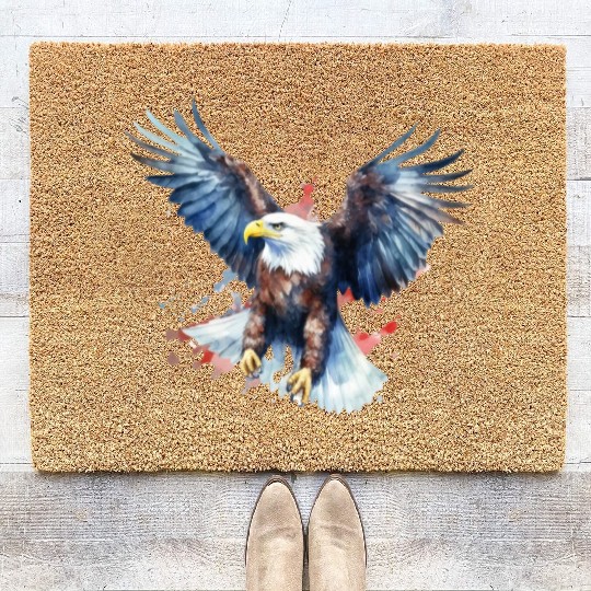 Eagle 4Th July Independent Day Coir Doormats