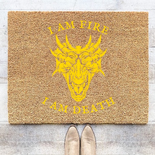 I Am Fire, I Am Death Coir Doormats