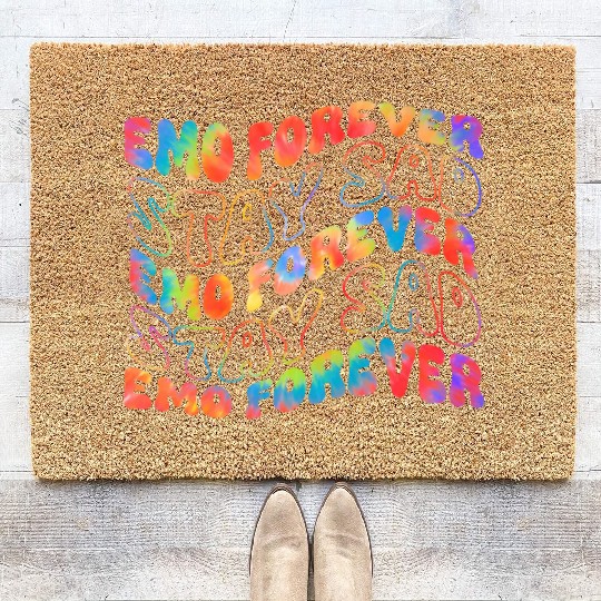Emo Forever Stay Sad Coir Doormats