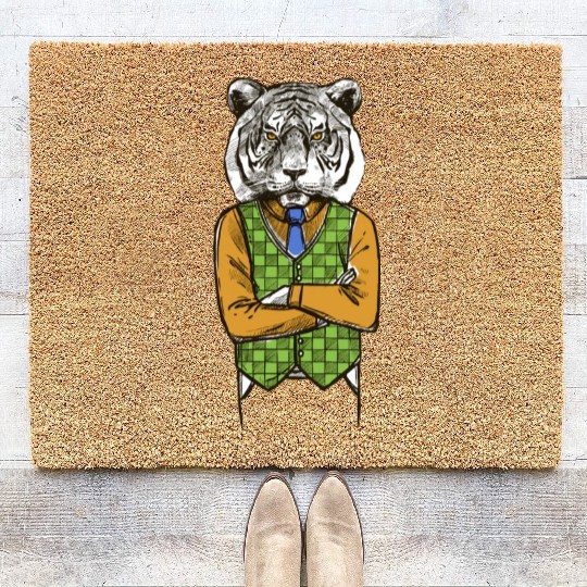 Tiger Wearing classic Coir Doormats