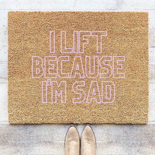 Oversized Coir Doormats Weightlifting Gym Pump Cover