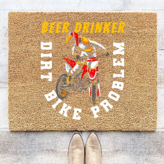 Dirt Bike Drinker - Supermoto Mx Motocross Dirt Coir Doormats