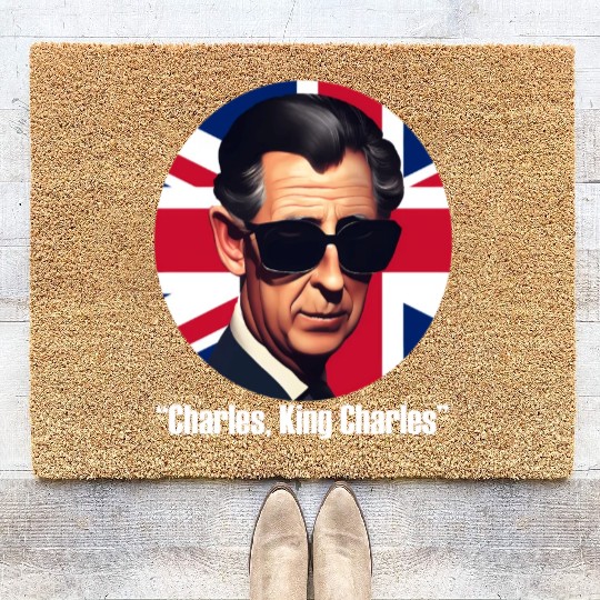 King Charles Iii Royal Coronation British Uk Coir Doormats
