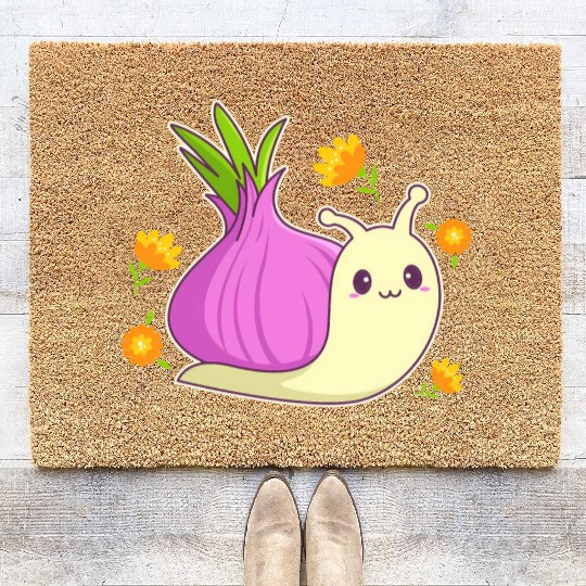 Aesthetic Kawaii Onion Coir Doormats
