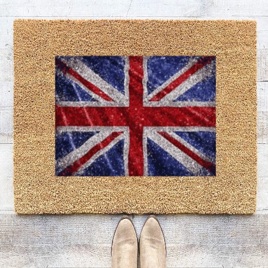 Union Jack Retro British Flag Great Britain UK Coir Doormats