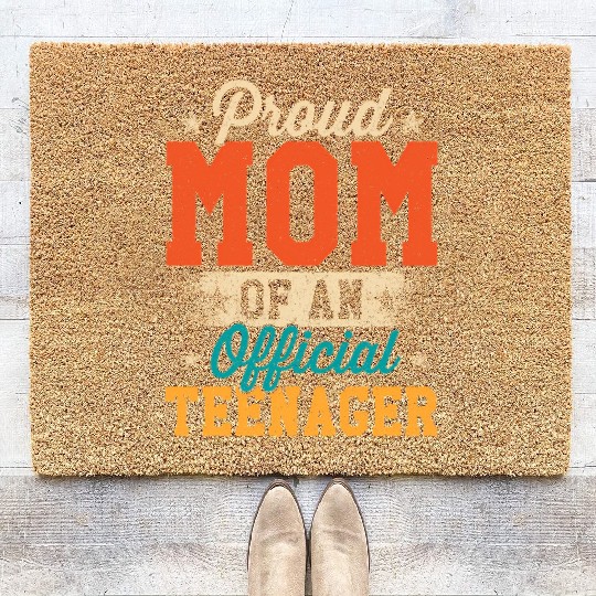 Proud Mom Of Officialnager 13Th Coir Doormats