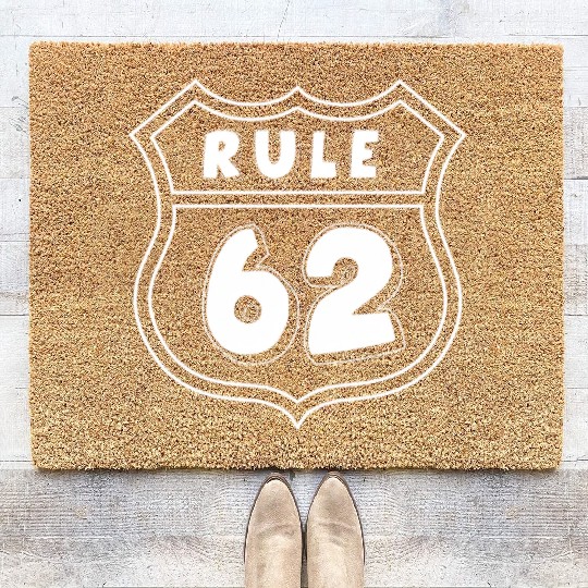 Rule 62 Aa Na 12 Step Recovery Sobriety Coir Doormats