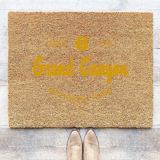 Grand Canyon National Park Script Style Coir Doormats