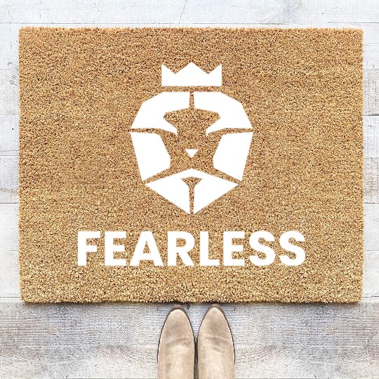 FEARLESS Lion Coir Doormats