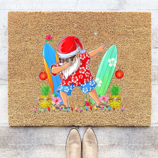 CHRISTMAS IN JULY Summer Xmas Decoration Coir Doormats