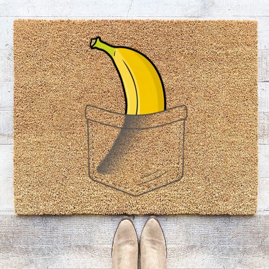 Banana For Fruit Banana Yellow Hawaiian Coir Doormats
