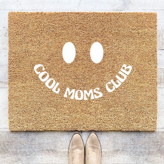 Moms Club Mothers Day Novelty Coir Doormats