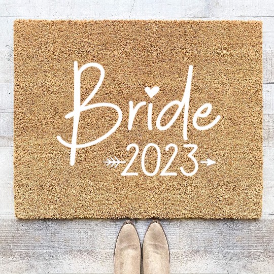 Bride 2023 For Wedding Or Bachelorette Coir Doormats