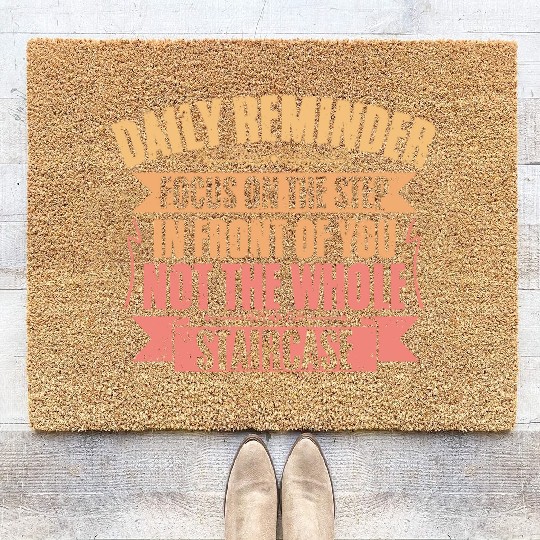 Daily Reminder Inspirational Affirmation A Coir Doormats