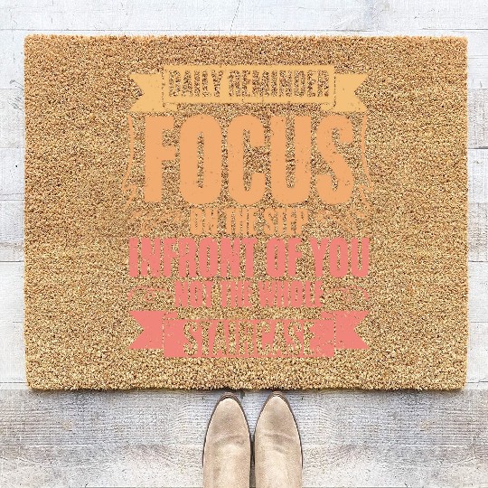 Daily Reminder Vintage Retro Affirmation A Coir Doormats