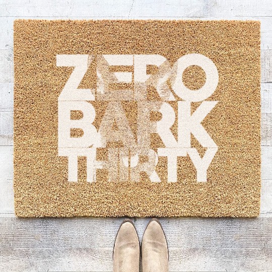Zero Bark Thirty Belgian Malinois Military Dog Coir Doormats