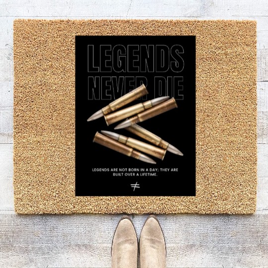 Legends Never Die Coir Doormats