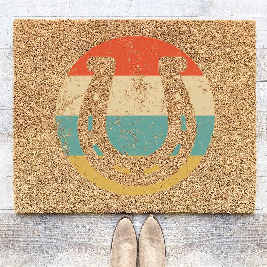Horseshoe Style Lucky Coir Doormats