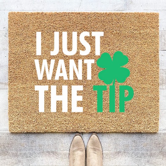 Bartender St Patric Day Just The Tip For Coir Doormats