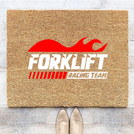 Forklift Racing Team Coir Doormats