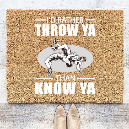 Wrestling Trick Wrestle Event Wrestling Wrestler Coir Doormats