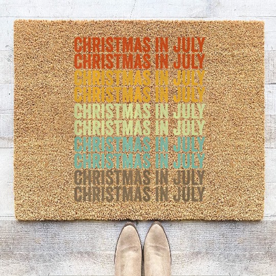 Christmas In July Coir Doormats