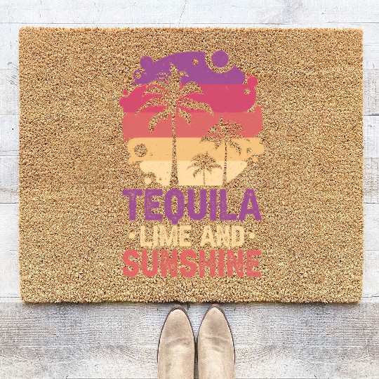 Tequila Lime And Coir Doormats