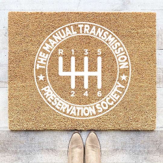 The Manual Transmission Preservation Society Coir Doormats
