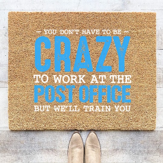 Mail Carrier Postal Post Office Worker Postman Coir Doormats