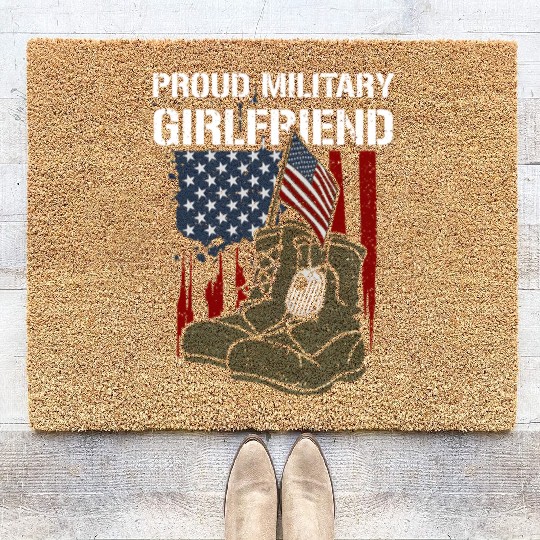 Friend Proud Military Friend Memorial Day Coir Doormats