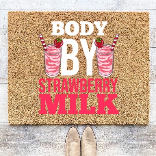 Strawberry Milk Shake Korean Vegan Japanese Coir Doormats
