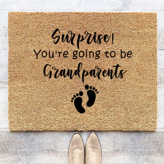 Surprise You re going to be Grandparents Coir Doormats