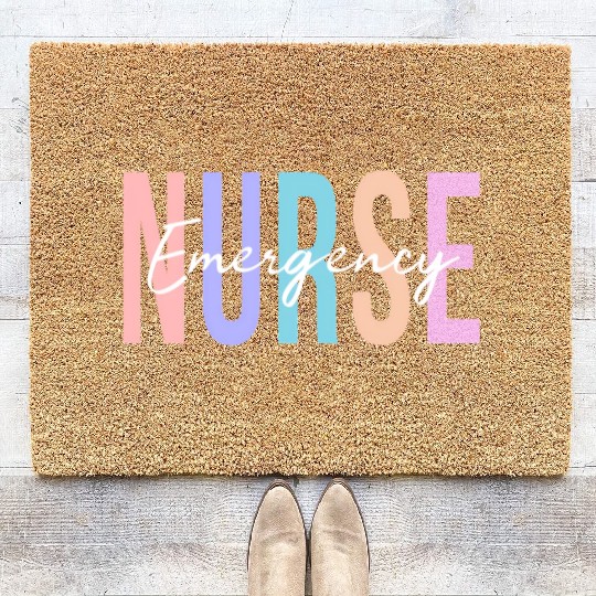 Er Nurse Emergency Room Nurse Registered Nurse Coir Doormats