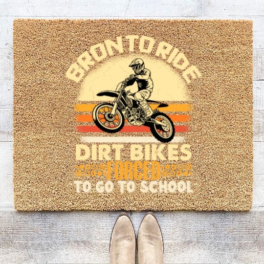Dirt Bike Gift Biker Motocross Accessories Coir Doormats